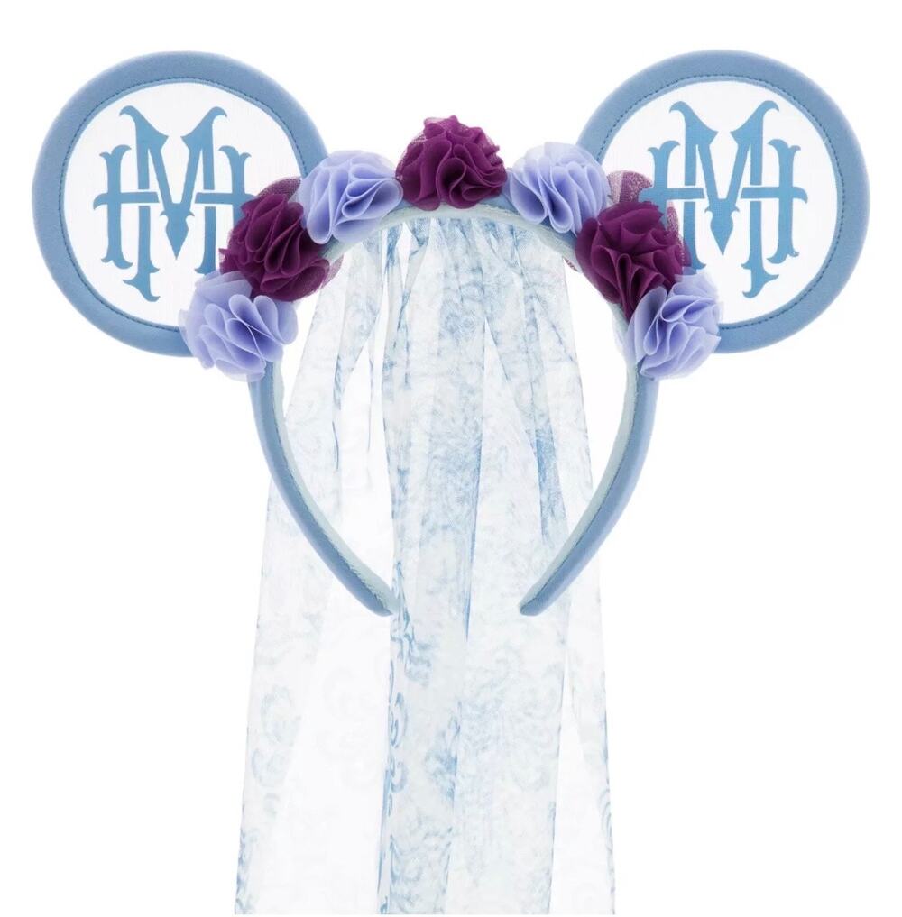 Disney Parks Haunted Mansion Bride Veil Ear Headband NWT